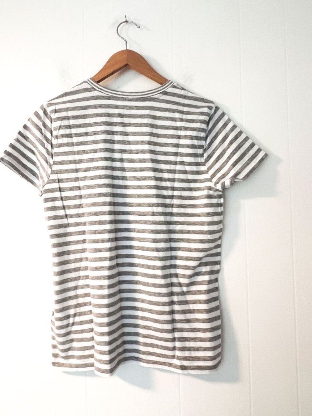 Polo by Ralph Lauren Gray & White Striped Short-Sleeve Crewneck Tee NEW - Picture 5 of 12